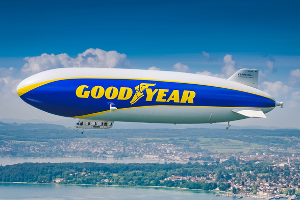 a goodyear blimp